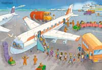 Les moyens de transports (Nathan-matériel éducatif) par Herve Flores - aeroport - miniature
